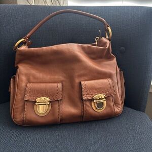 Marc Jacobs camel brown shoulder purse